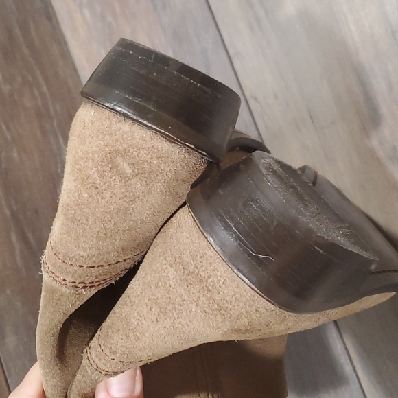 Steve Madden Lasoo leather Y2K shoes boots heels sz 7M - Picture 8 of 15